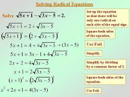 how do we solve radical equations do now