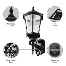 High Outdoor Solar Led Lamp Wall Mount
