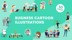 50 free business cartoon ilrations