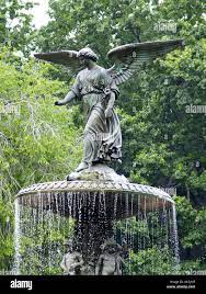 Bethesda Fountain Angel of the Waters Statue Central Park New York Stock  Photo - Alamy