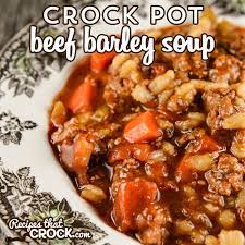 Crockpot Beef Barley Soup With Hamburger gambar png
