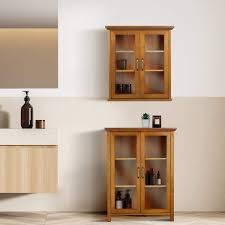 Avery Floor Cabinet Oil Oak Elegant Home Fashions