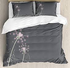 pink and grey twin 4pc bedding duvet