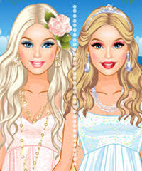 barbie tropical wedding make up game