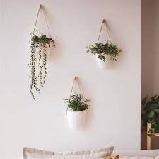 3 Ceramic Hanging Planter Indoor Set