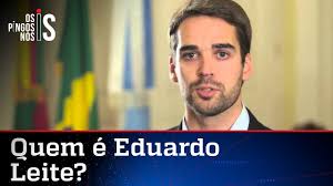 Prior to being elected chairman in 2010, eduardo was the managing partner of the firm's four offices. Governador Eduardo Leite E Mais Do Mesmo Youtube