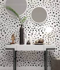 Polka Dot Wallpaper Scandinavian Home