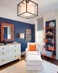 navy and orange living rooms design ideas
