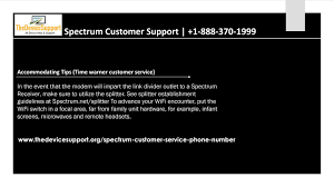Spectrum Customer Support 1 888 370 1999 Spectrum Cable By