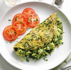 super green omelette vegetarian recipe