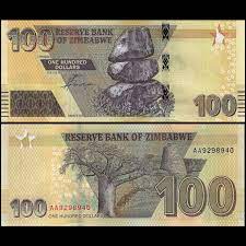 zimbabwe 100 dollars 2022 pick new