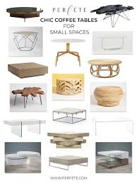 Lots of materials, styles, sizes and colours. Chic Coffee Tables For Small Spaces Perfete
