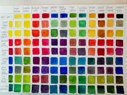 Color Mixing From Reeves Brand Watercolors In 2019