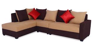 Morena Rhs Sectional Sofa With Pouffe