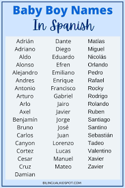 baby boy names in spanish bilingual