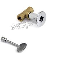 key valve with chrome cover plate