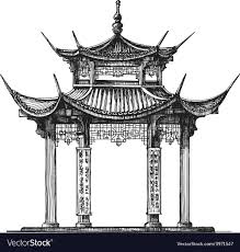 Asia Logo Design Template Temple Or Religion Icon Vector Image