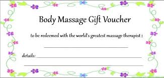 Printable Massage Gift Certificates Aesthetecurator Com
