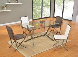 Rectangular Glass Dining Table With