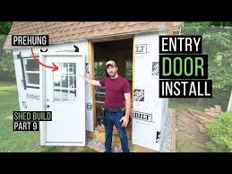 how to install a prehung exterior door