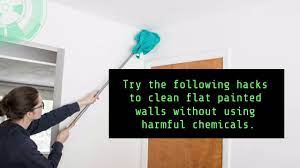 how to clean flat painted walls bond