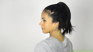 This is one of the best ponytail hairstyles, where the hair is styled into a pony tail on the top back side, with a clear side parting noticeable.the sideburns join the beard line to complete the style. 3 Ways To Do A Ponytail With Short Hair Wikihow