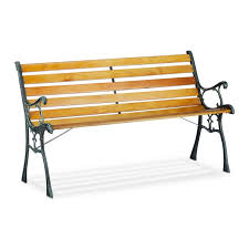 Buy Wooden Garden Bench With Cast Iron