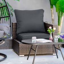 Outsunny Garden Chair Cushions Grey