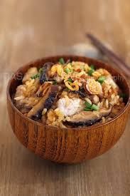 Commonly it is served with fried rice or garlic rice. Yam Rice Rasa Malaysia