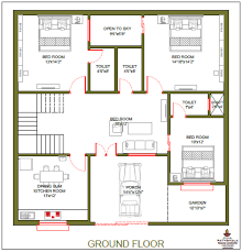 1600 sq ft house plan 40 40 3bhk