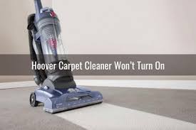 hoover carpet cleaner not working