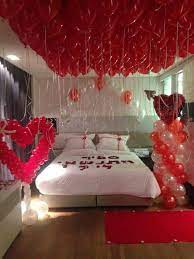 honeymoon night bed valentines