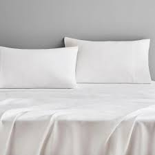 abbotson linen flat sheet white