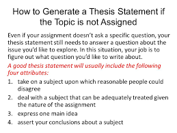 Sample thesis statement on ethics