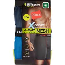 x temp 4 way stretch mesh boxer briefs