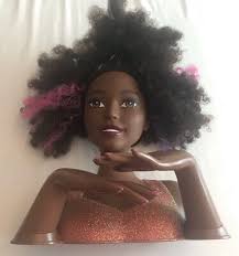mattel barbie head doll hair styling