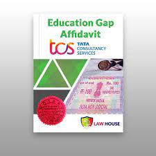 tcs education gap affidavit for
