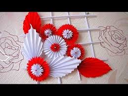 Embellishing your home with paper snowflakes is a great way to keep your home winter ready. Diy Simple Home Decor Wall Decoration Hanging Flower Paper Craft Ideas Youtube Diy Paper Flower Wall Diy Paper Crafts Decoration Hanging Flower Wall