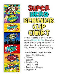 Superhero Behavior Clip Chart