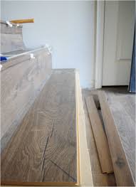 install allure flooring on stairs