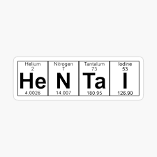 Hentai Periodic Table