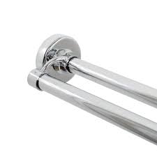 double shower rod in chrome 36602ss