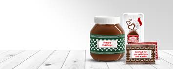 These nutella jars with labels that could be 5 simple steps to create your own nutella label. Create Your Personalised Holiday Wishes Or Gifts Nutella