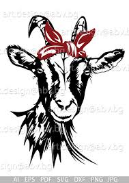 The live webinar takes place july 21, 2021 at 2:00 pm et. Vector Goat With Bandana 3 Colors Ai Png Eps Pdf Svg Etsy