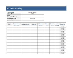 Maintenance log book template excel. 40 Equipment Maintenance Log Templates Templatearchive