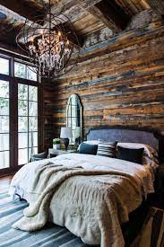 35 gorgeous log cabin style bedrooms