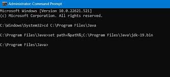 a java program from the command prompt