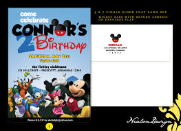 Nealon Design Mickey Mouse Clubhouse Birthday Invitations