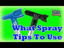 Paint Sprayer Tip Information Airless Spray Tips And When To Use Them