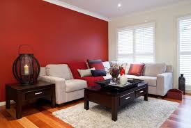 living room red wall decorating ideas